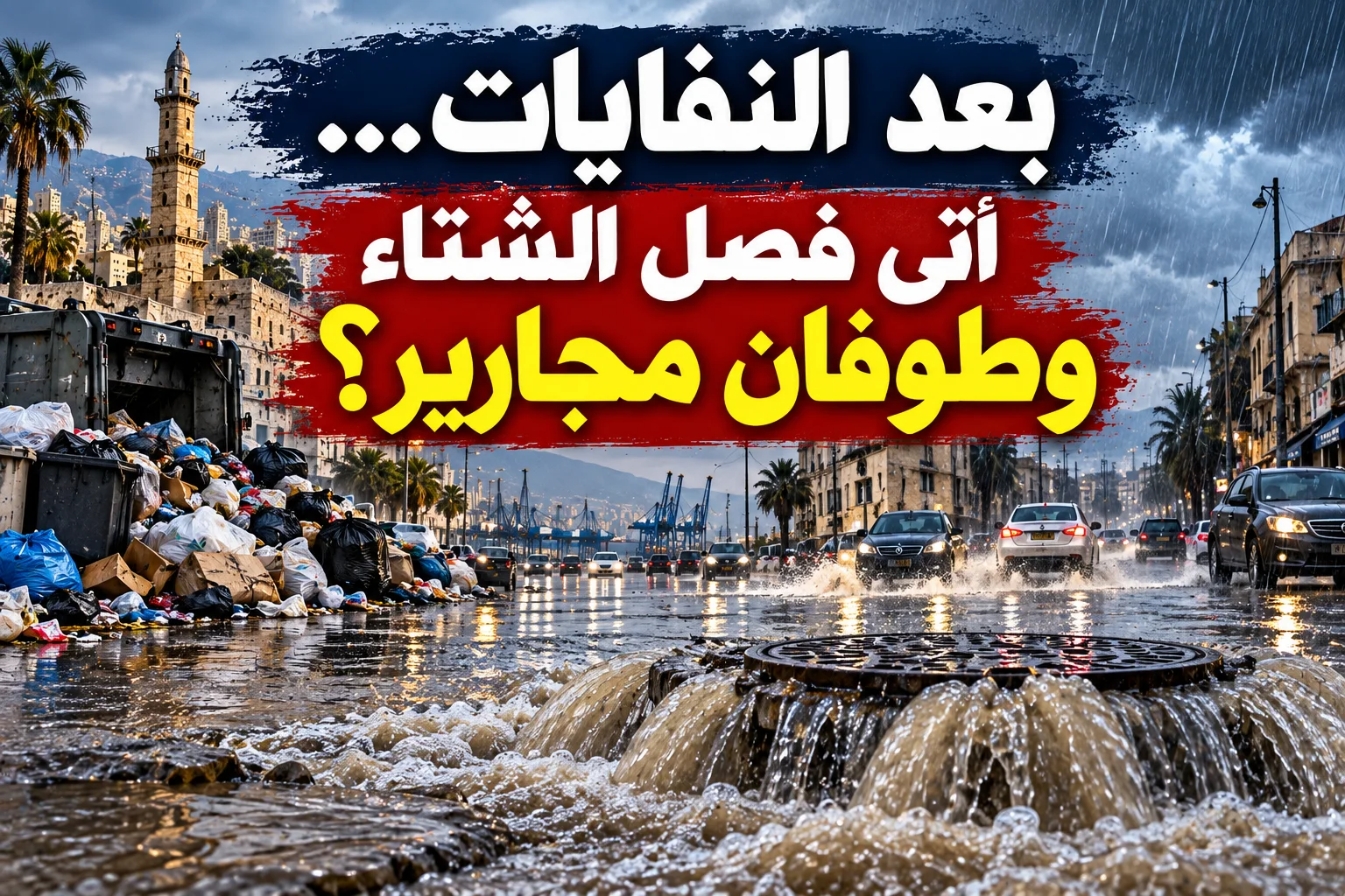 بعد النفايات… هل تستقبل طرابلس الشتاء بطوفان المجارير؟